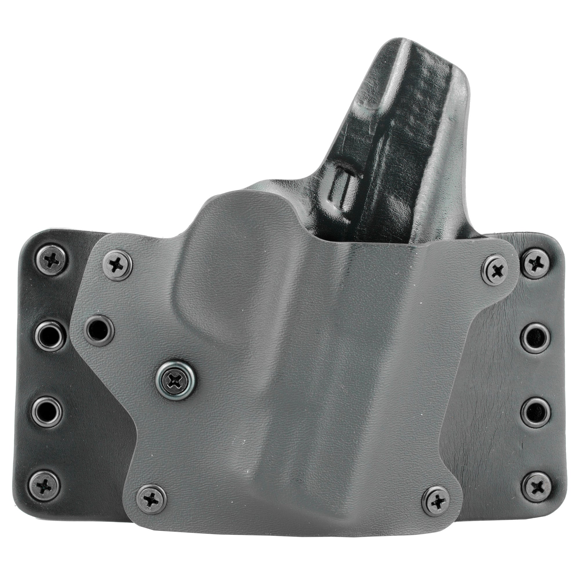 Blk Pnt Lthr Wing S&w Shield Rh Blk