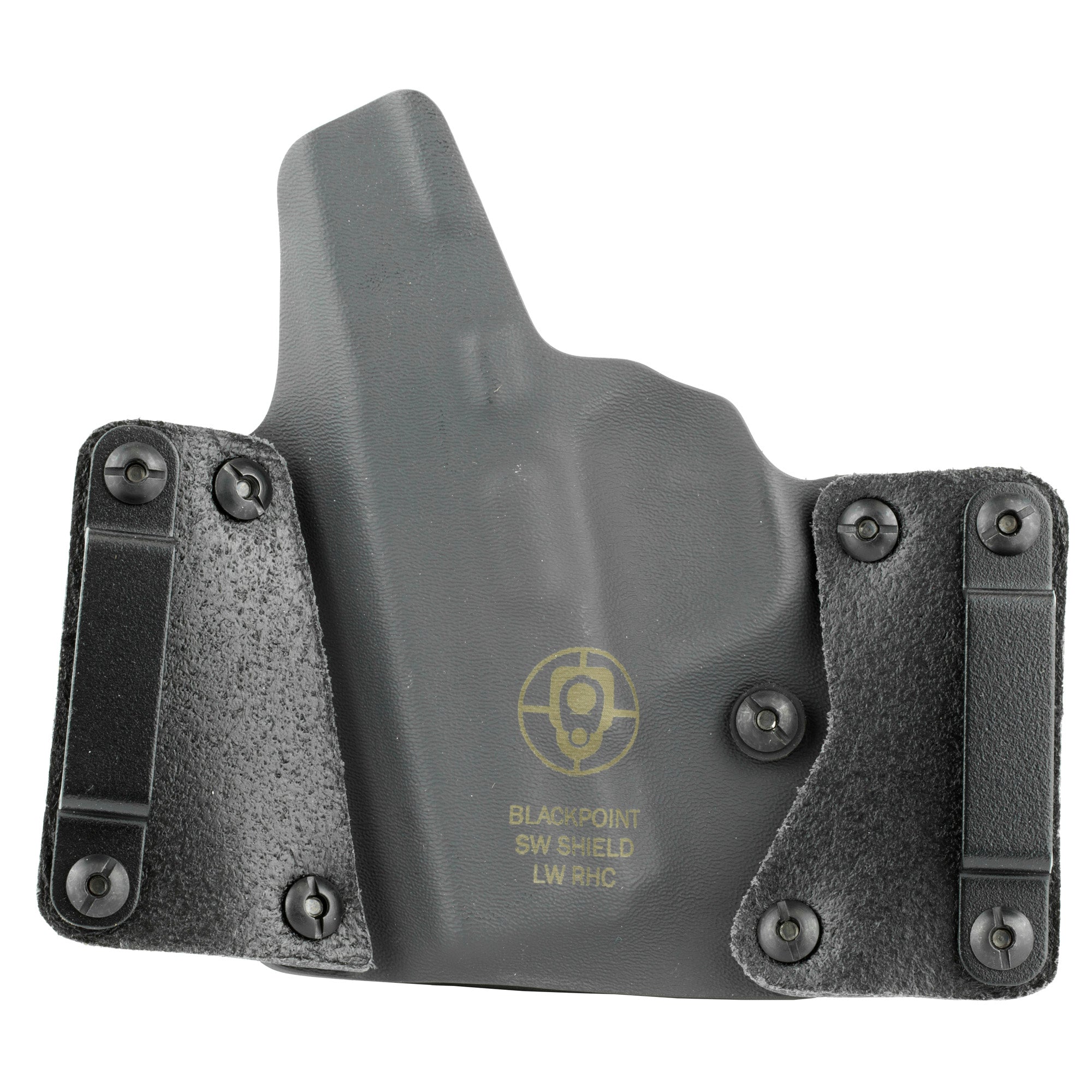 Blk Pnt Lthr Wing S&w Shield Rh Blk